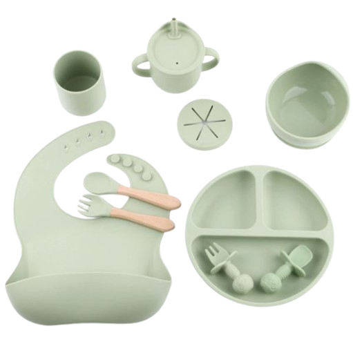 Ensemble de vaisselle en silicone pour bébé