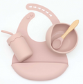 Baby Silicone Feeding Set with Suction Bowl and Spoon