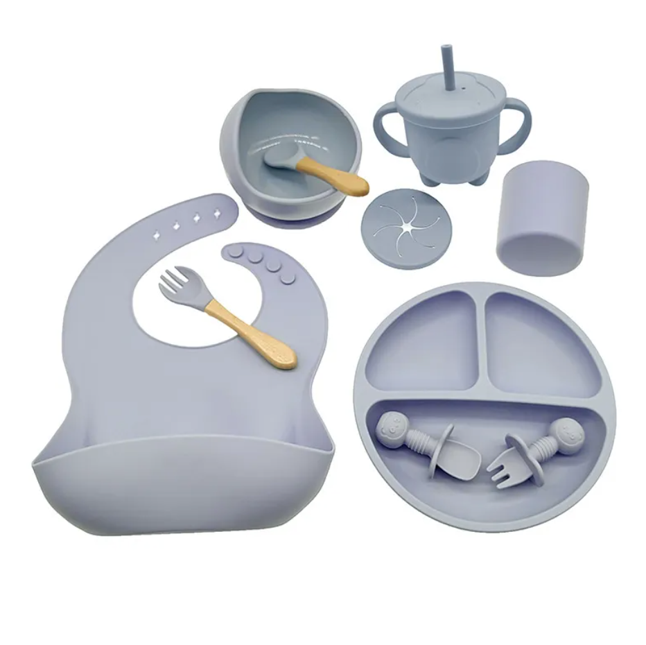 Ensemble de vaisselle en silicone pour bébé