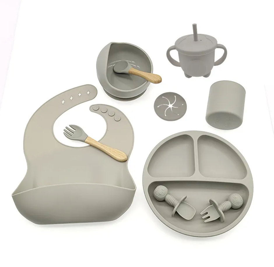 Ensemble de vaisselle en silicone pour bébé
